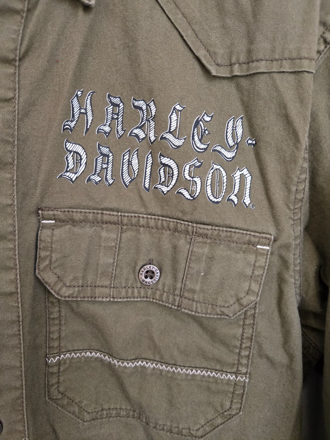 할리데이비슨 카키 셔츠 상품이미지5