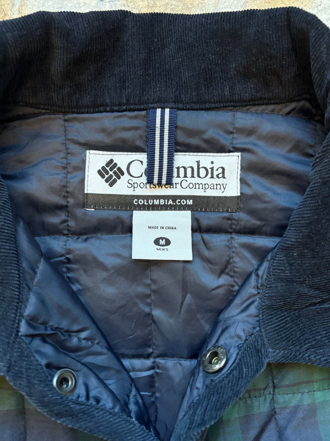 컬럼비아 카라 코듀로이 타탄 체크 자켓 상품이미지3