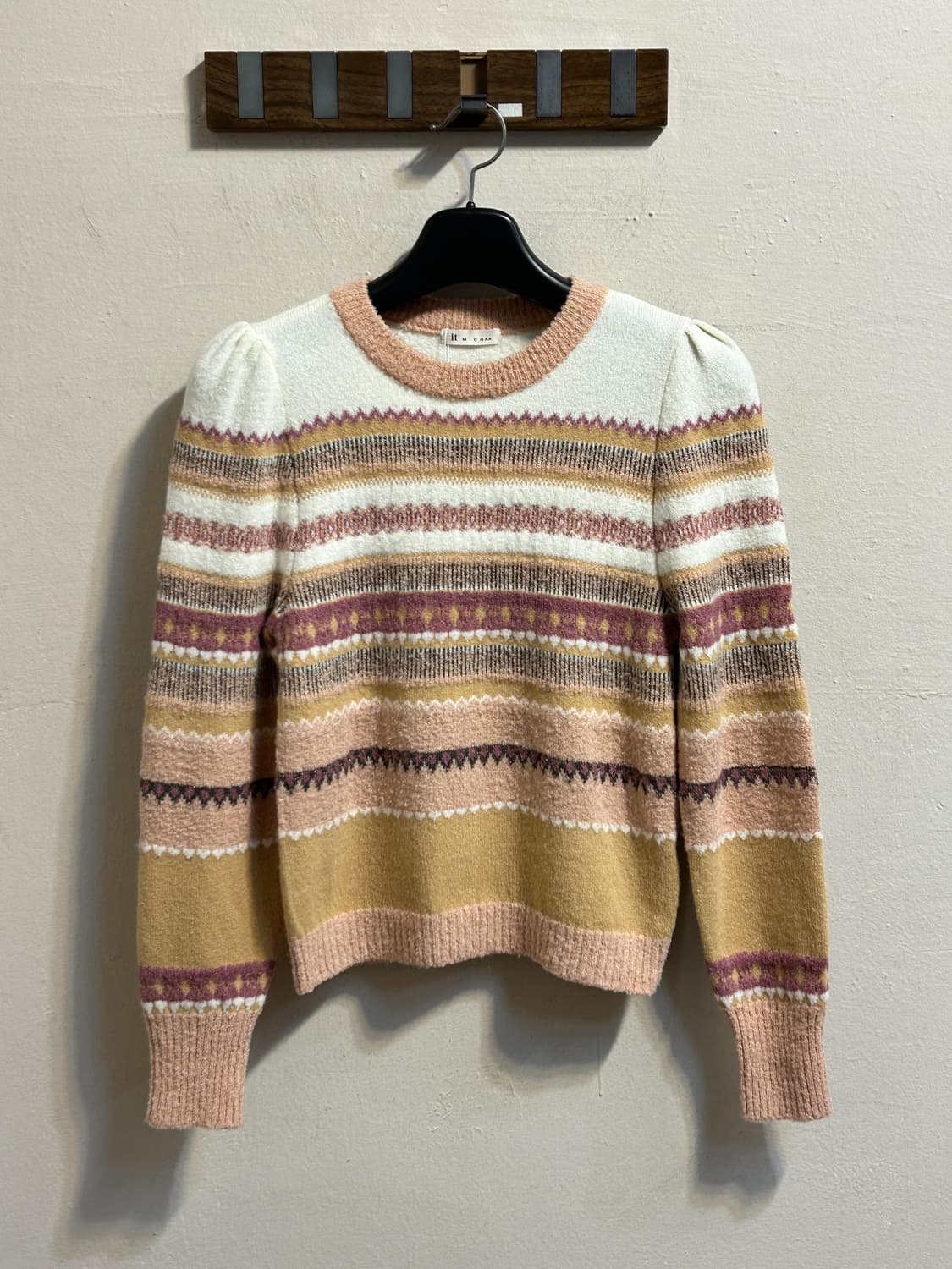 잇미샤 페어아일 패턴 니트 스웨터 상품이미지1