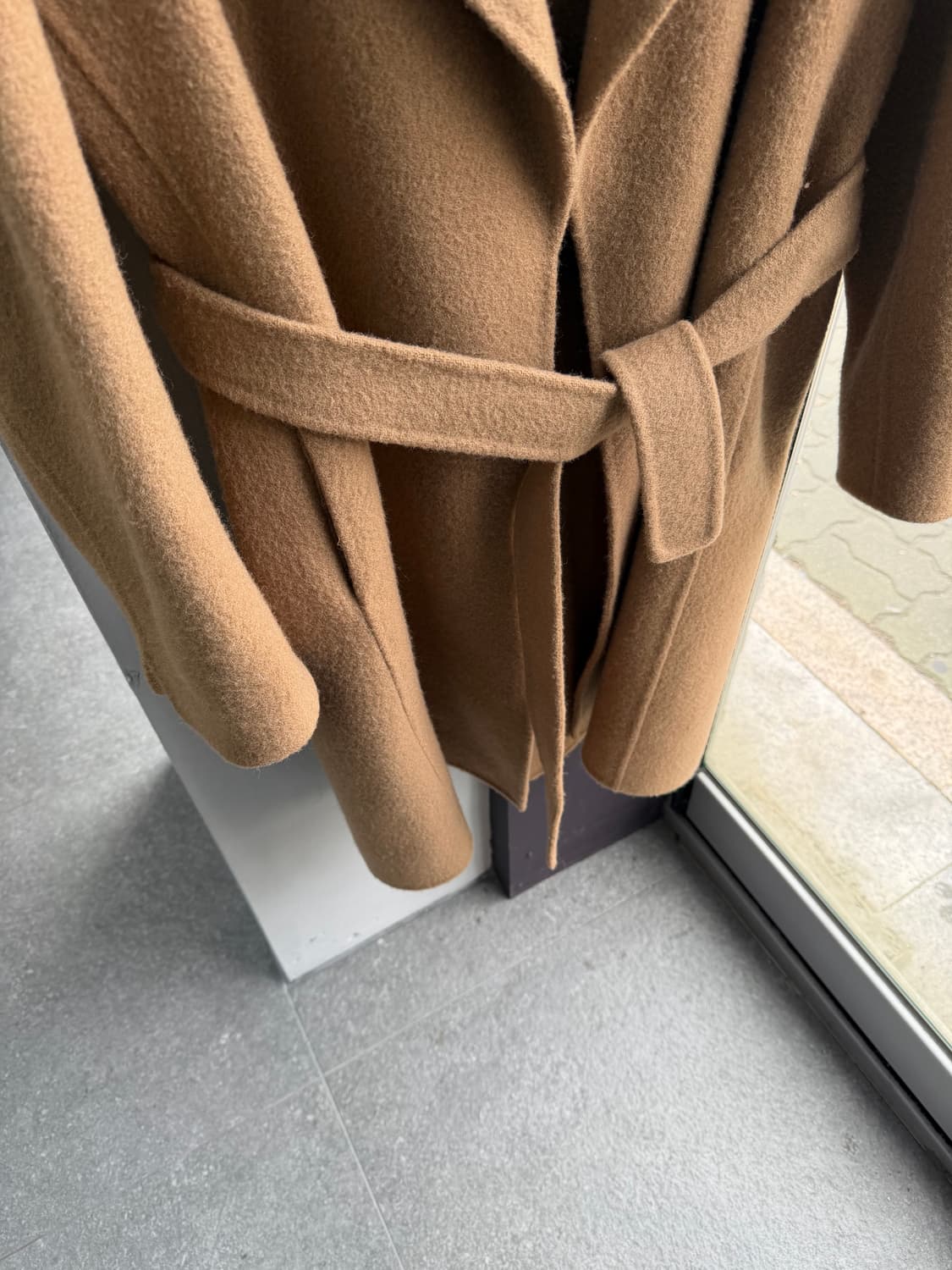 .IT44/ S 막스마라 앙고라 벨티드 롱슬리브 코트 상품이미지7