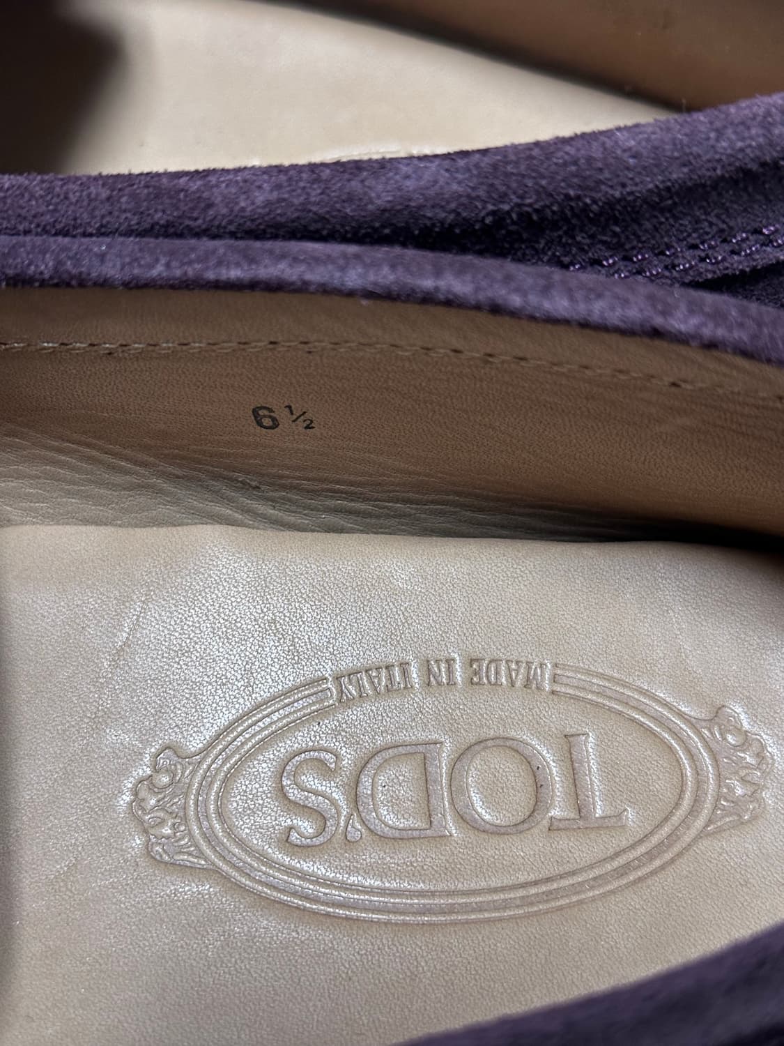 (265) 토즈 스웨이드 드라이빙슈즈 바이올렛 상품이미지2