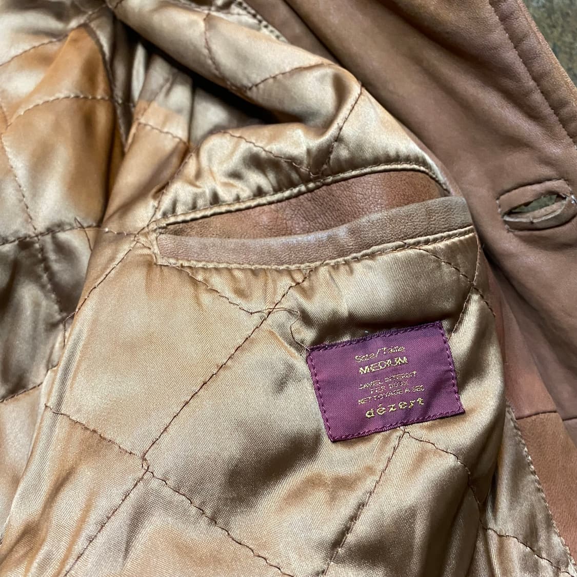 (M) 90s dezert 데저트 브라운 스웨이드 자켓 상품이미지5