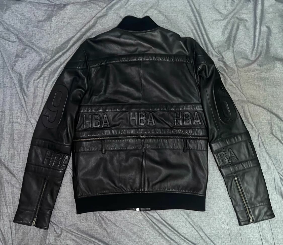 ( 레어 ) 후드바이에어 램스킨레더 하키자켓 상품이미지5