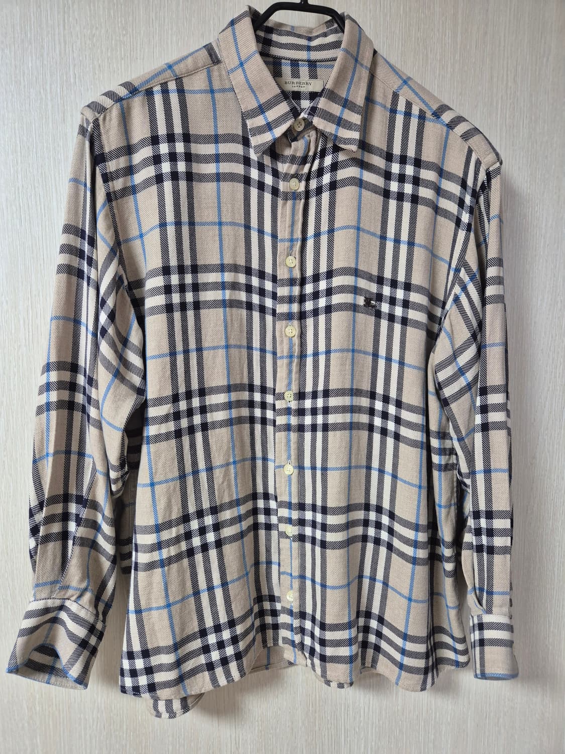(정품) 버버리 체크 남방 셔츠 코튼 남방 M 상품이미지1