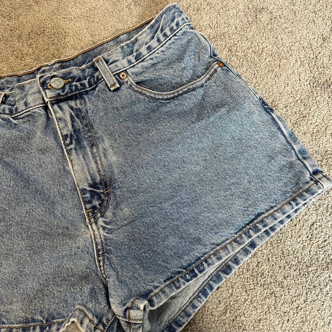 캘빈클라인 더블 스톤 워시 숏 데님 팬츠(30) 상품이미지7