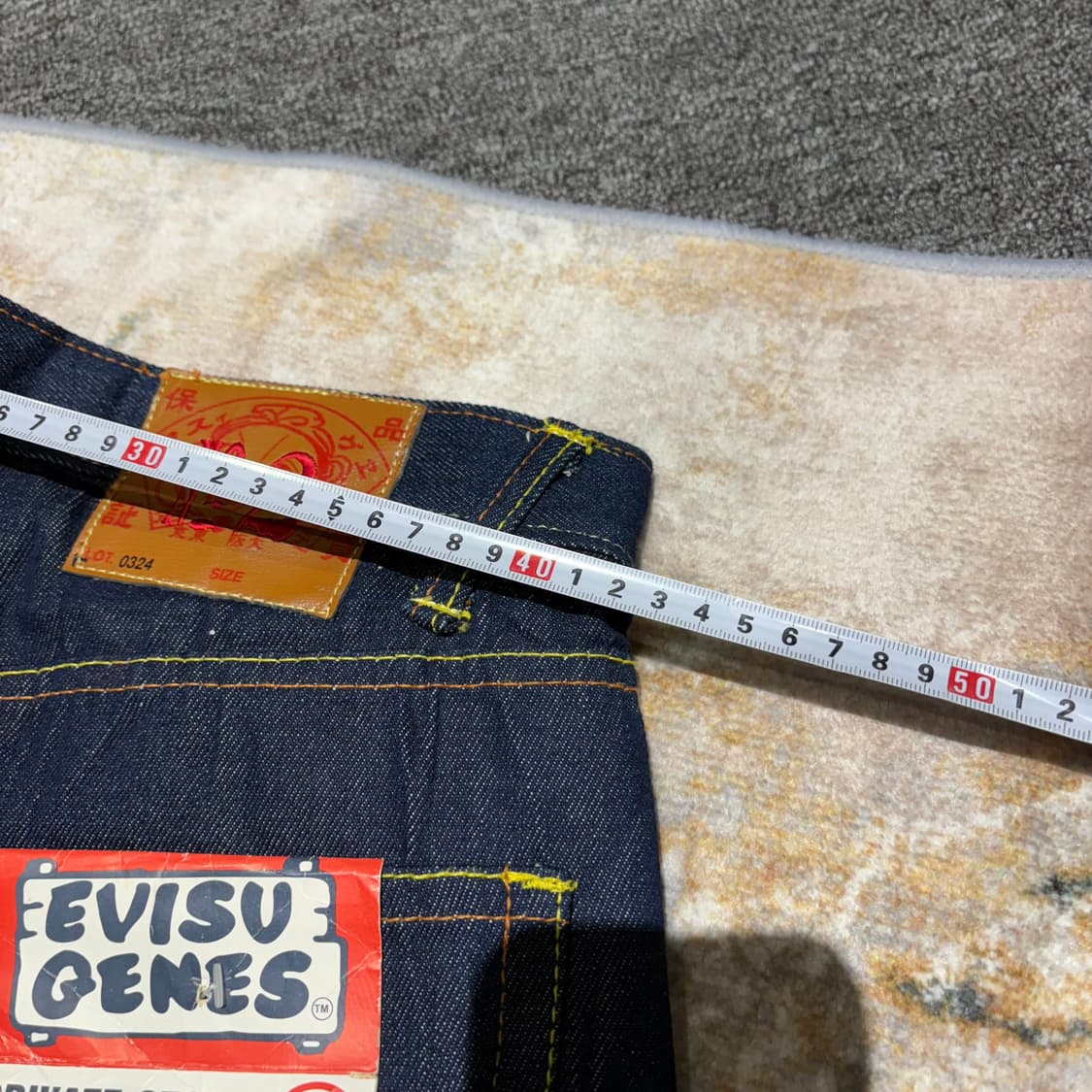 에비수 제팬 오리지날 페인팅 생지데님팬츠 상품이미지6