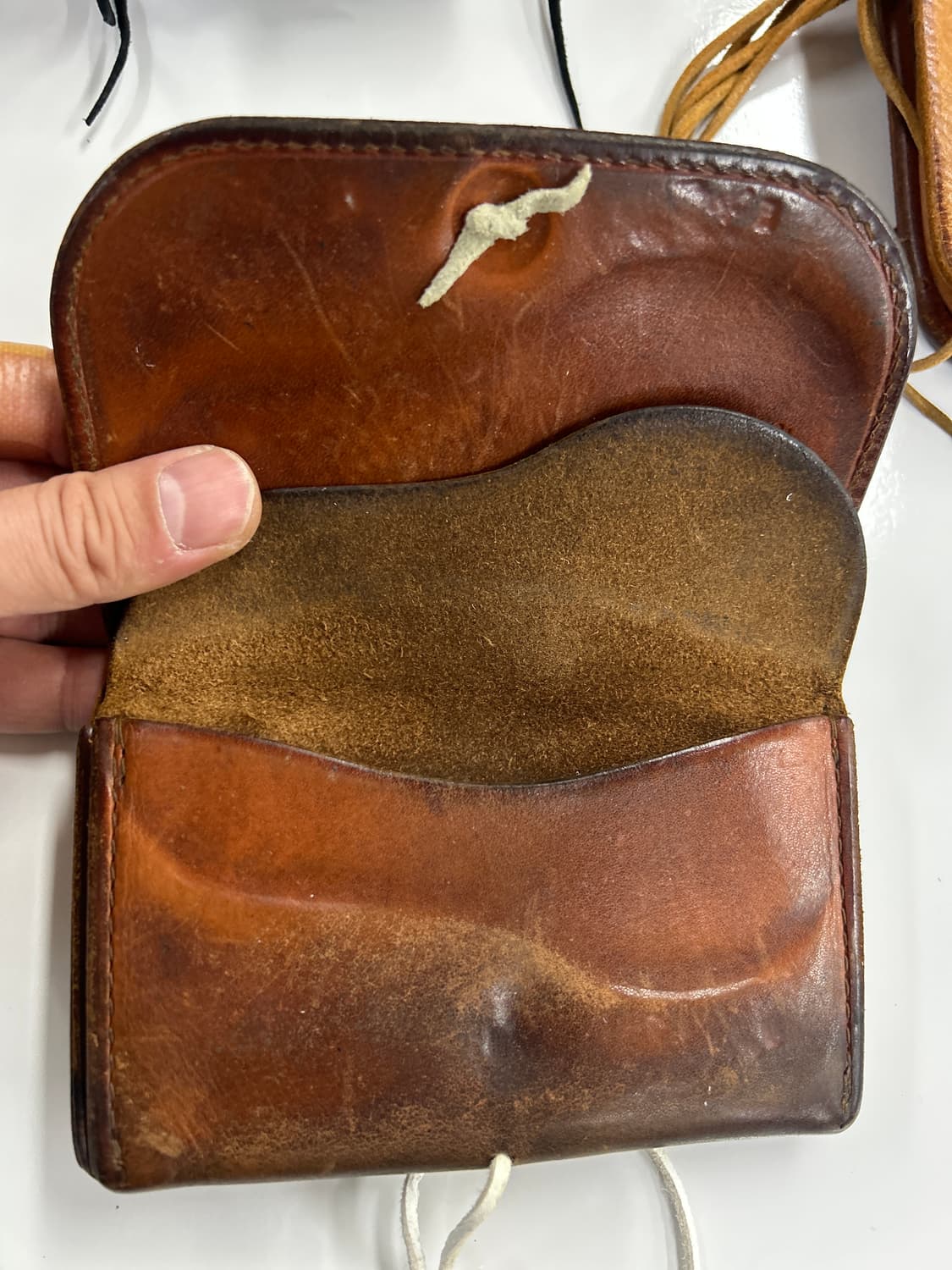 GOROS 올드고로스 CG-14콘초 새들레더 중지갑 상품이미지7