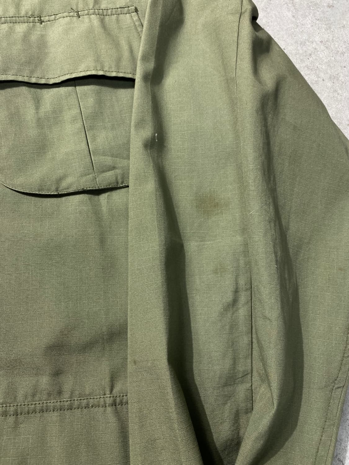 [L] 60s U.S.ARMY OG-107 미군 오리지널 정글퍼티그 자켓 상품이미지4