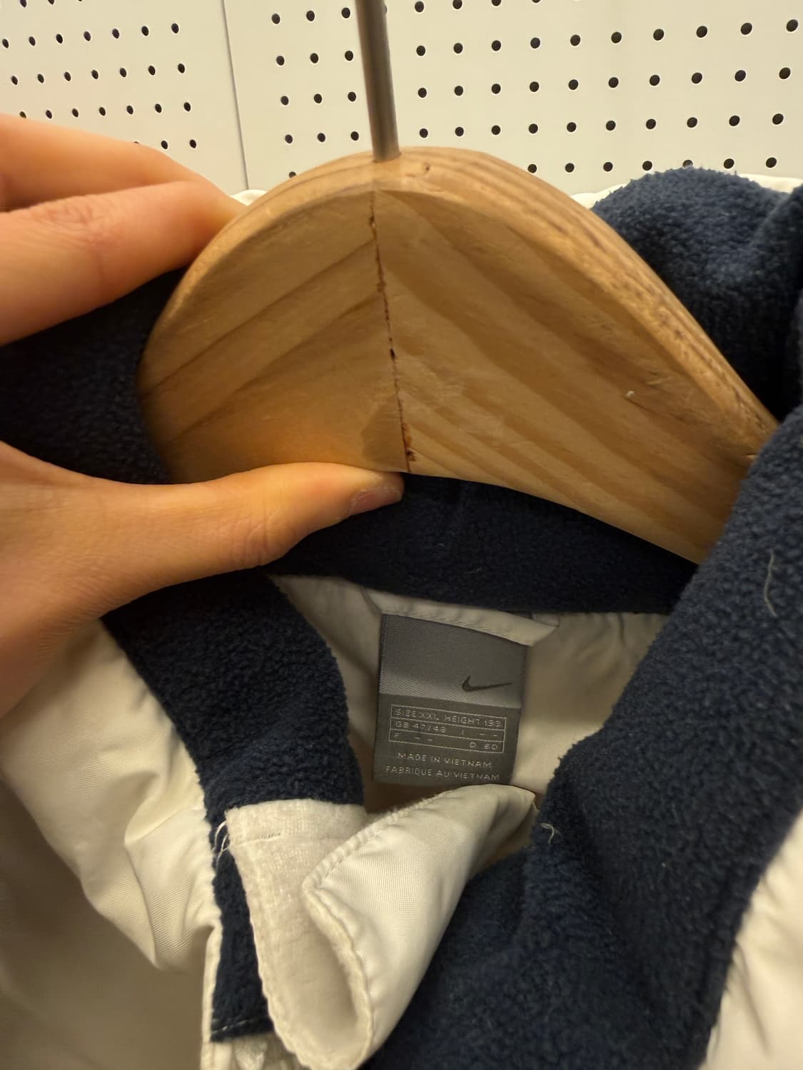 나이키 00s 올드스쿨 덕다운 화이트 패딩 U93 상품이미지5