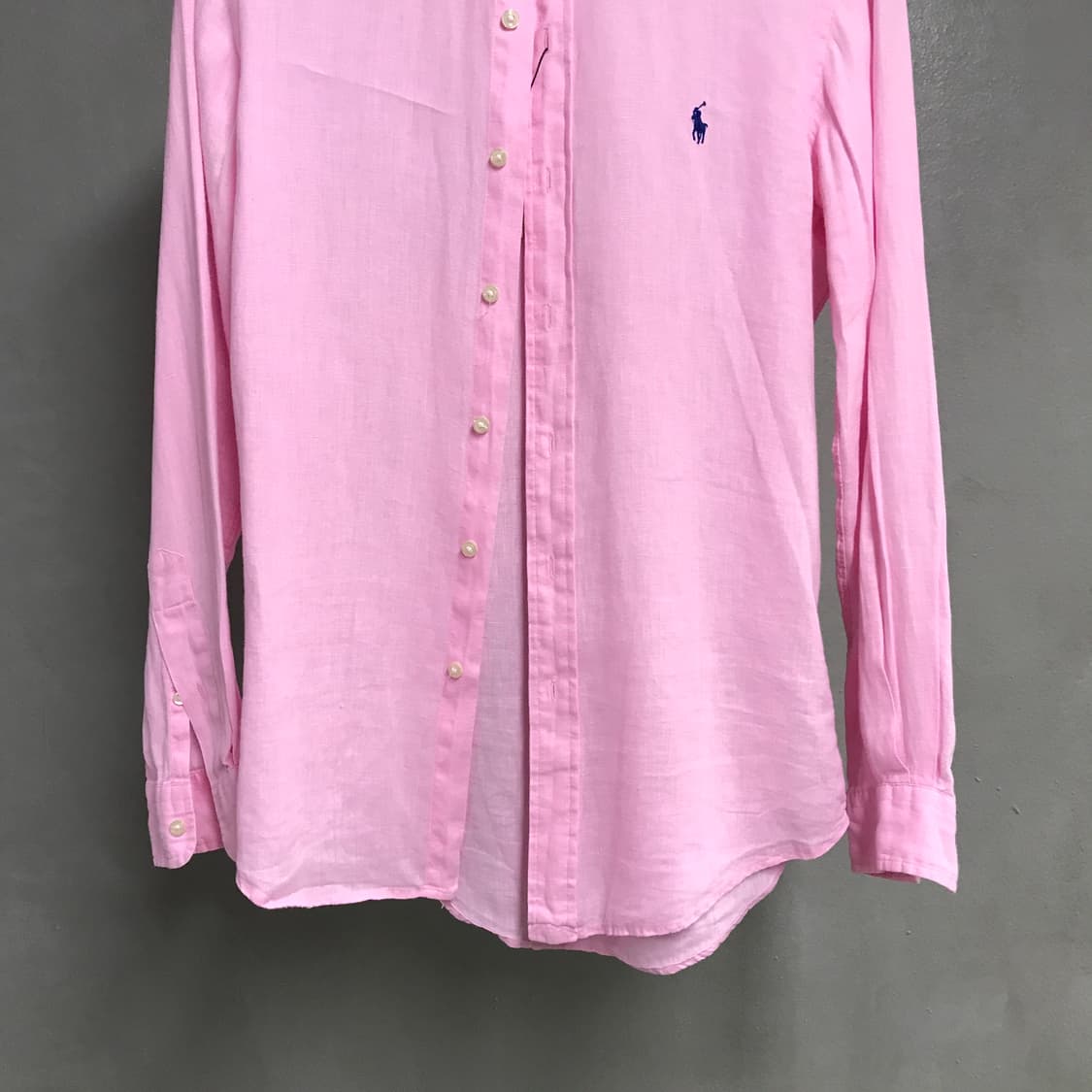 폴로 랄프로렌 QR 린넨 셔츠 핑크 XS(W) 상품이미지3
