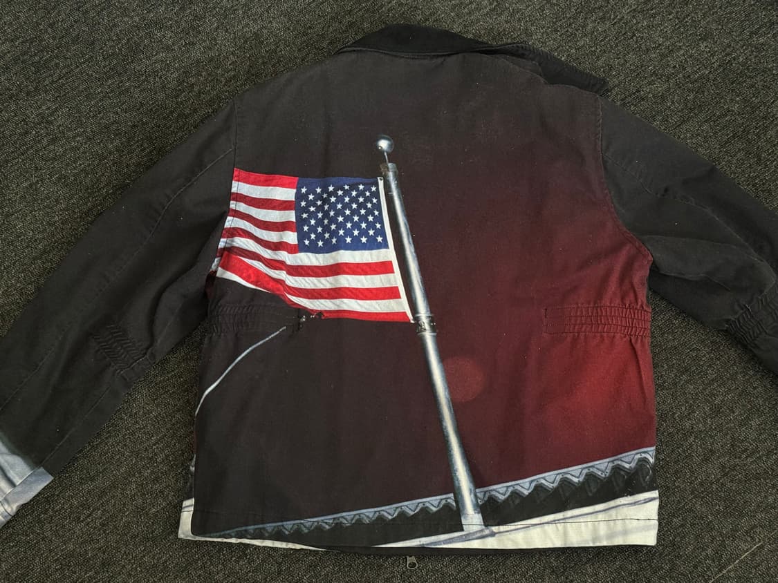 [M] 디스이즈네버댓 성조기 워크 자켓 상품이미지3