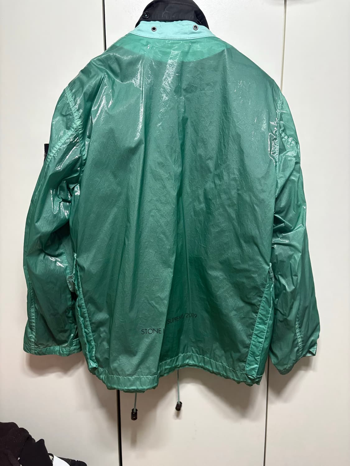 슈프림 스톤아일랜드 뉴 실크 자켓 라이트블루 L 상품이미지3