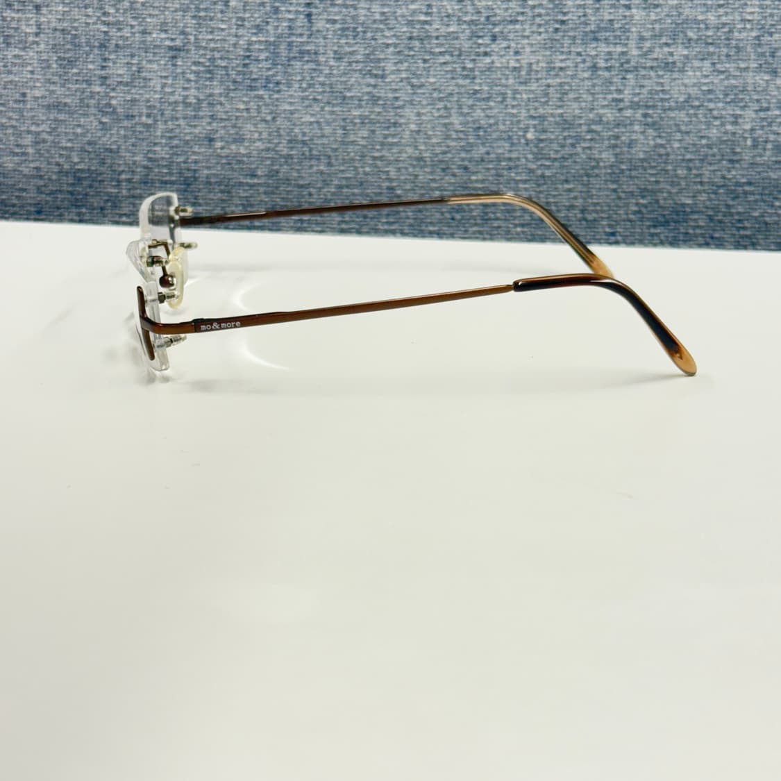 브라운 사각 무테안경 상품이미지4