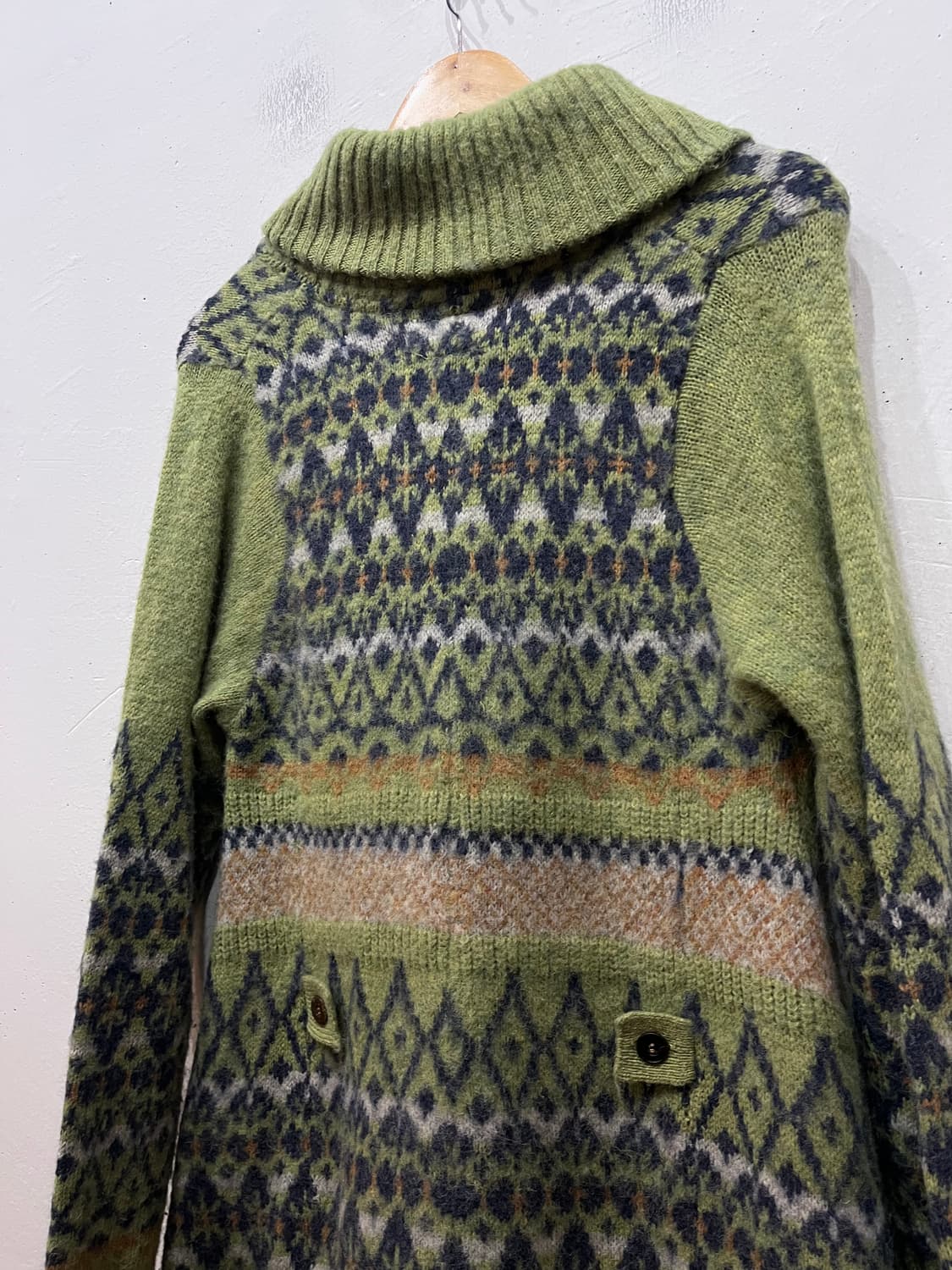 CUBE SUGAR JPN 울 모리 롱 가디건  상품이미지5