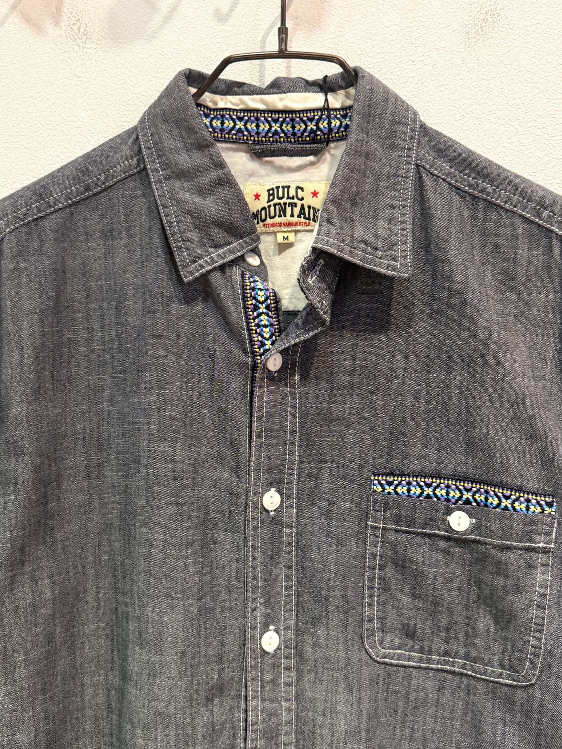 Bulc Mountain Ethnic Stitch Shirt 상품이미지3