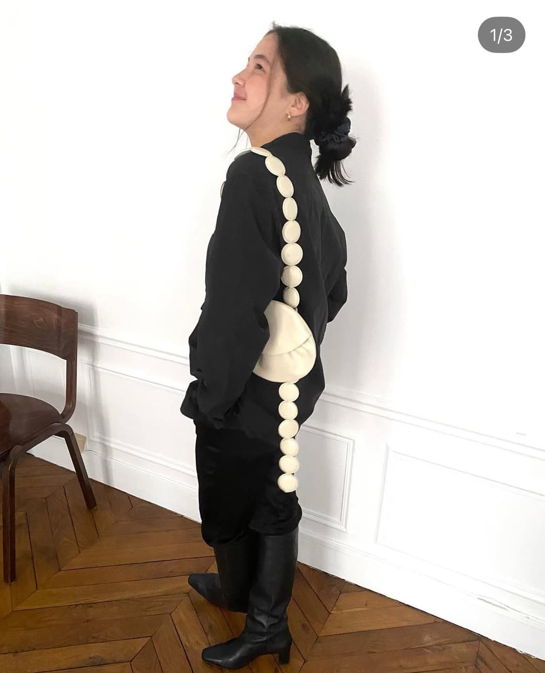 밤볼레 덤플링 백 화이트 bambole dumpling bag white 상품이미지1