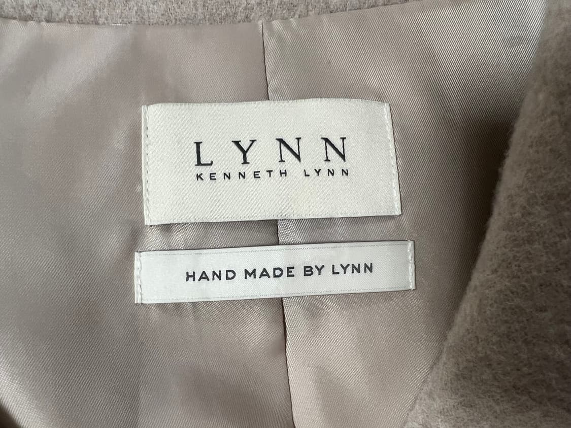 LYNN 케이프 카라 캐시미어 베이지 코트 핸드메이드 코트 상품이미지3