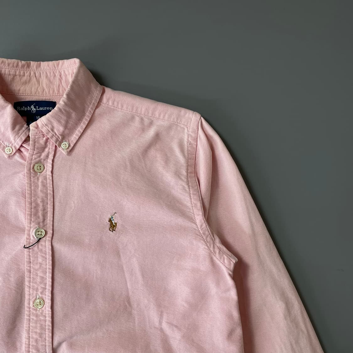 (44) 폴로랄프로렌 핑크 옥스퍼드 셔츠 아동용14 상품이미지3