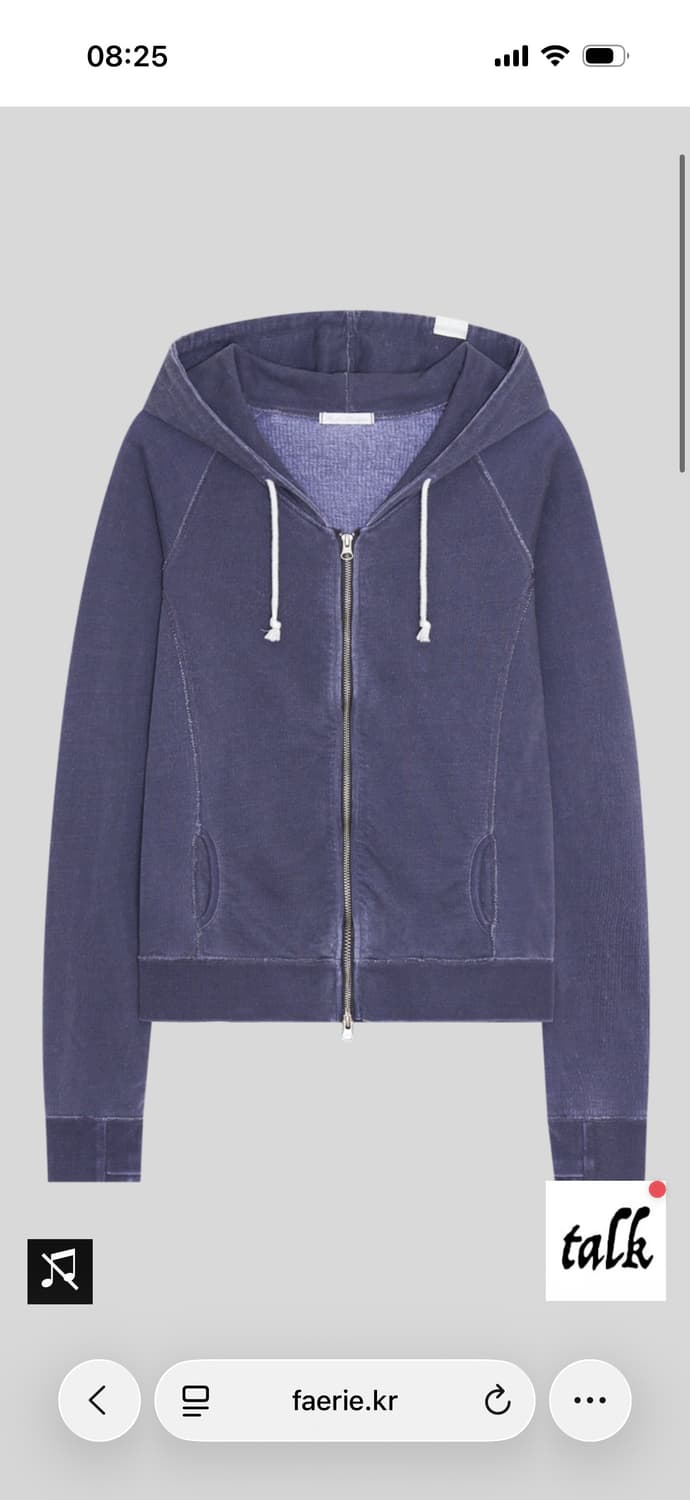 샵페어리 후드집업 washed lily hoodie 상품이미지3
