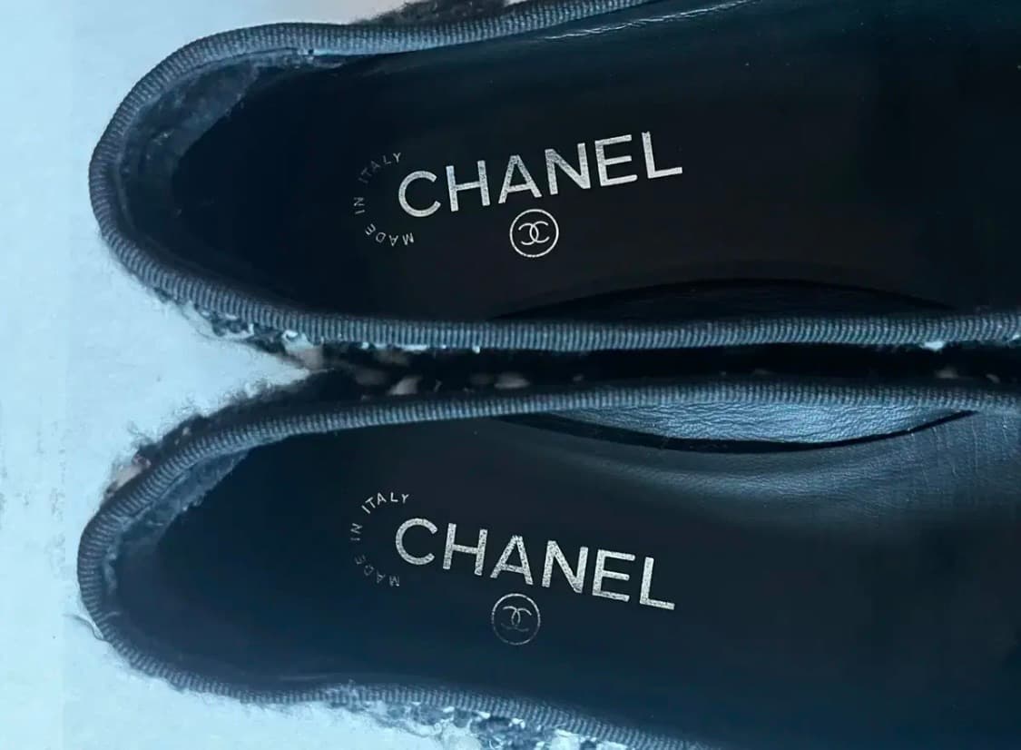 샤넬 트위드 발레리나 플랫 37 상품이미지6