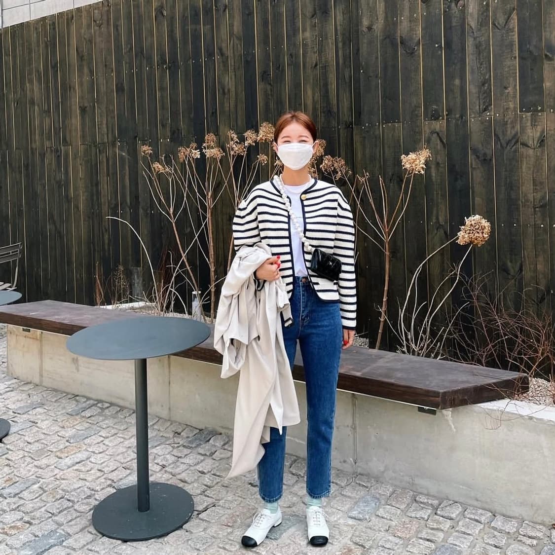 새상품 ) 임블리 스트라이프 가디건 상품이미지2