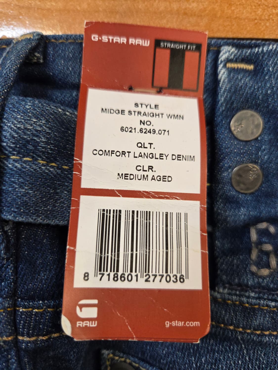 G스타 RAW 데님 청바지(24/25/26)(약/스판) 상품이미지6