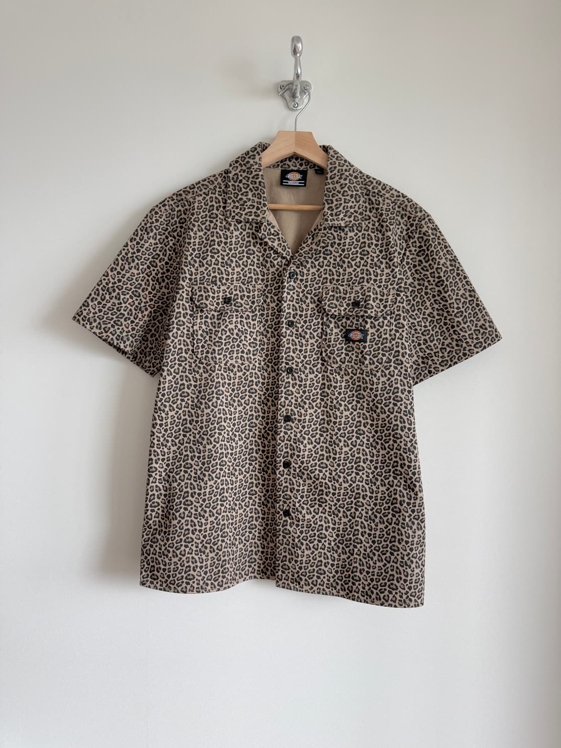 디키즈(Dickies) 레오파드 반팔 워크 셔츠 상품이미지1