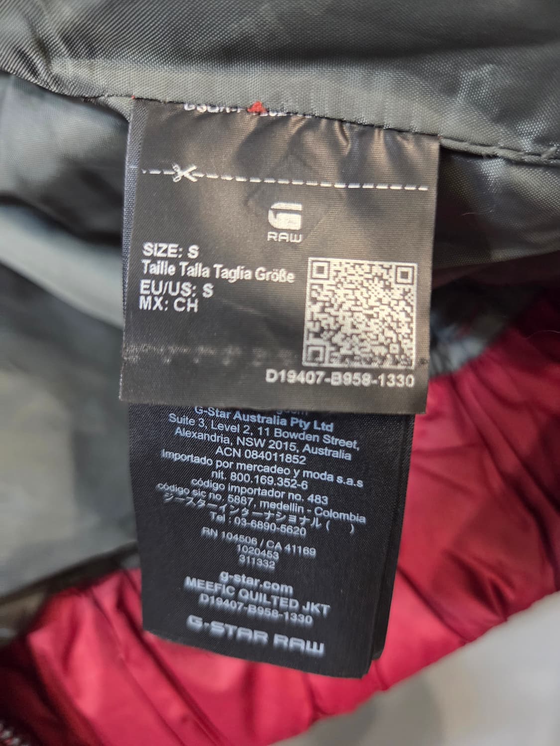 G-Star RAW 레드 패딩 점퍼(S) 상품이미지7