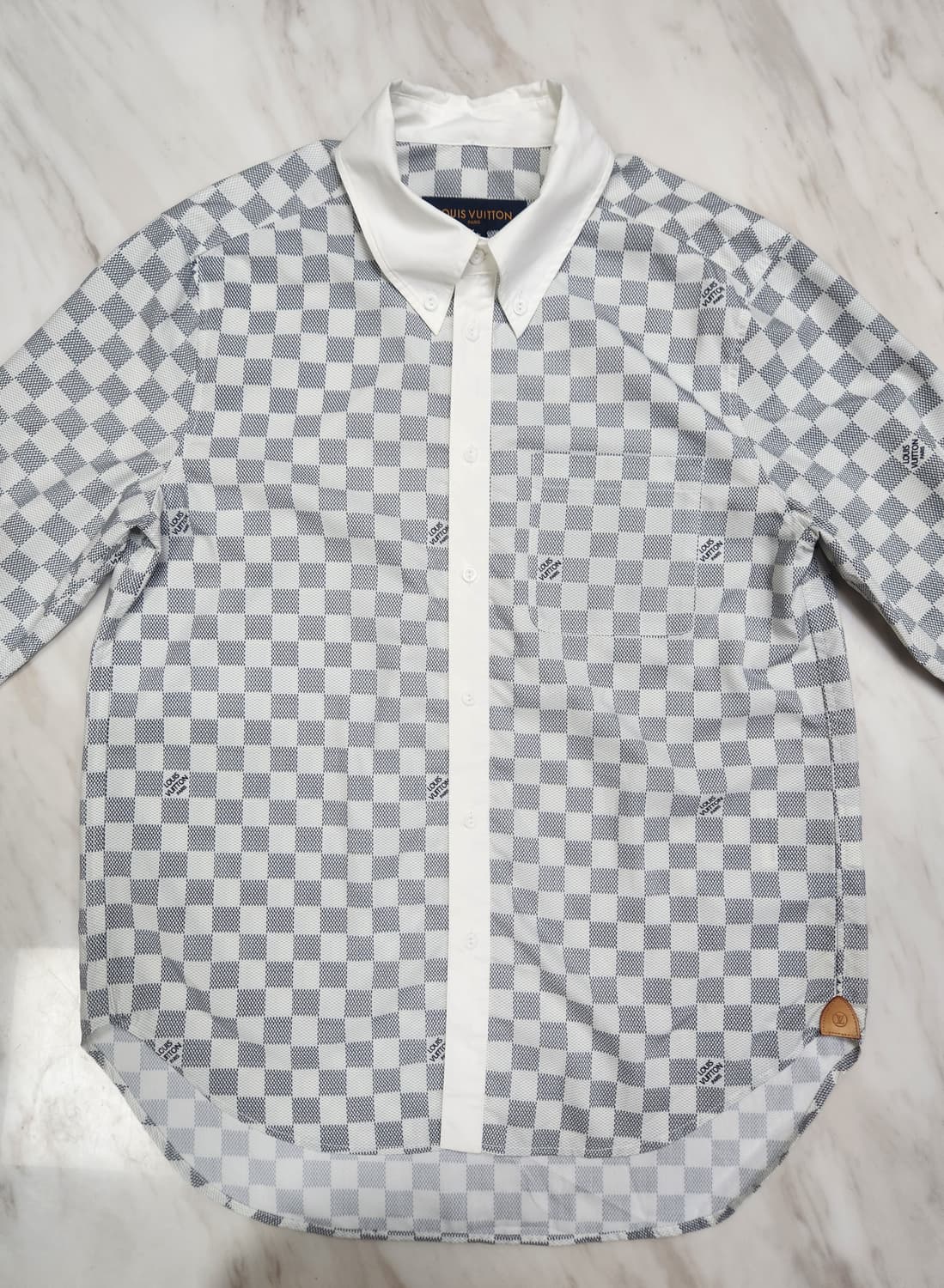 [정품 파격가] 루이비통 다미에 아주르 셔츠 38 사이즈 (실측 참고]  상품이미지3