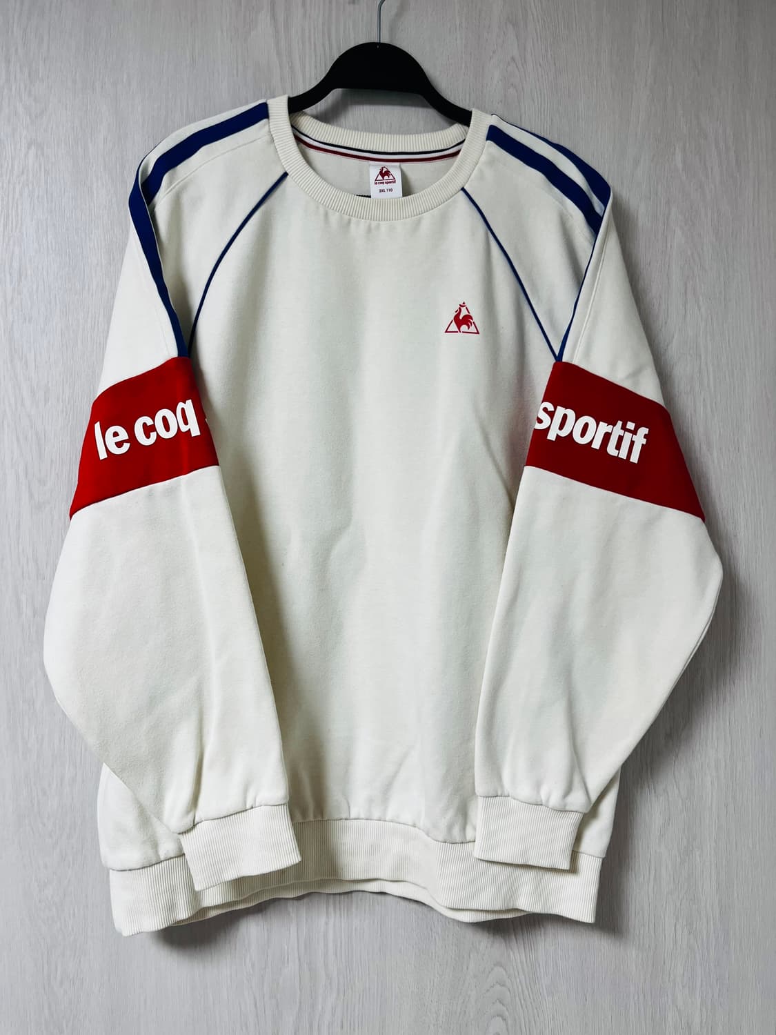 르꼬끄(le coq) 컬러블럭 스웻셔츠 2XL 상품이미지1