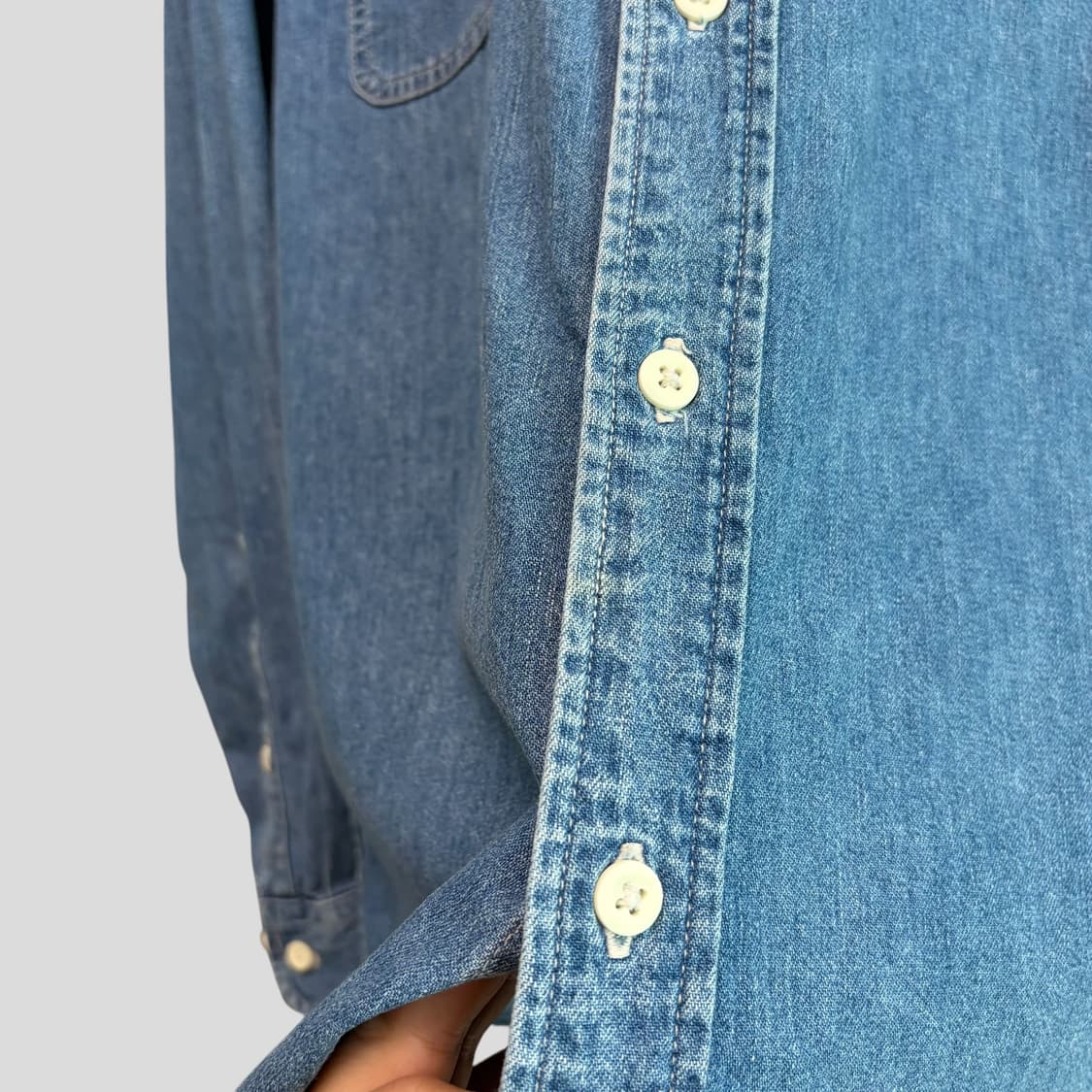 (XL)올드 유니클로 데님셔츠 상품이미지5