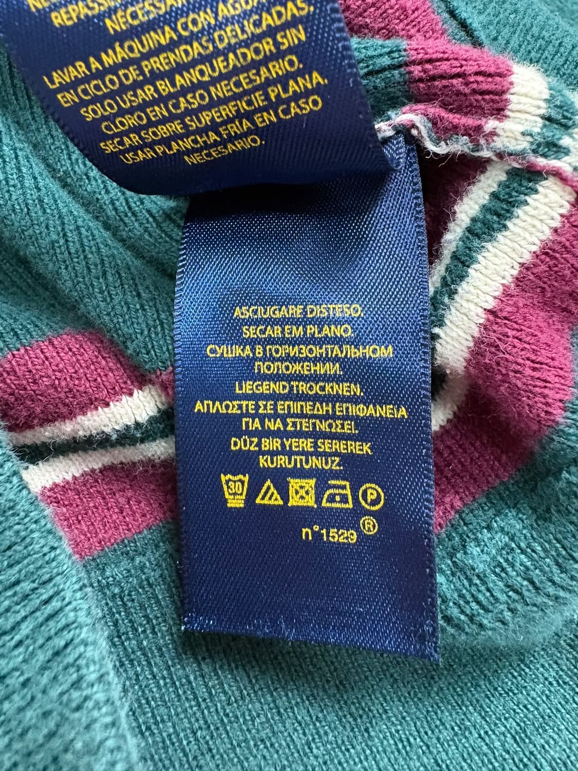 폴로 랄프로렌 스트라이프 니트 그린 상품이미지8