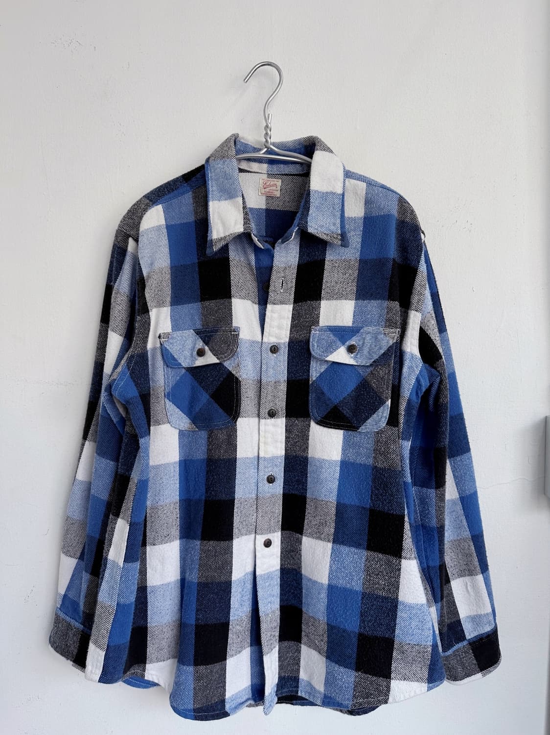 Cotton nel big check work shir 상품이미지2