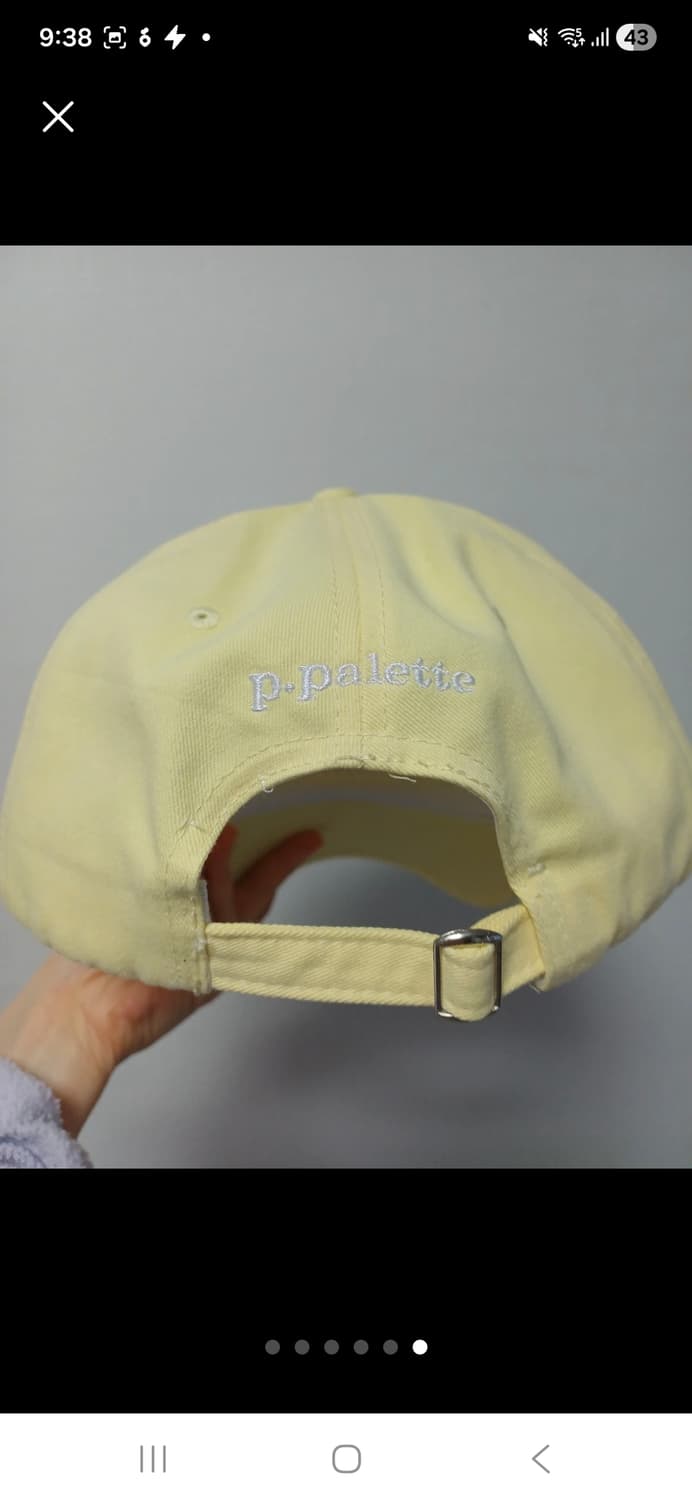 (마지막특가) 피팔레트 레터링 볼캡 새상품 상품이미지6