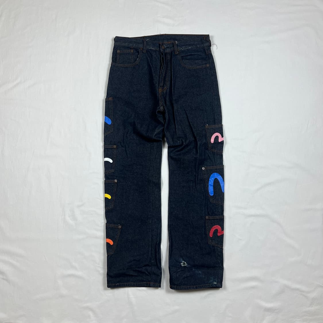 에비수 evisu 멀티포켓 셀비지 데님팬츠 청바지 상품이미지2