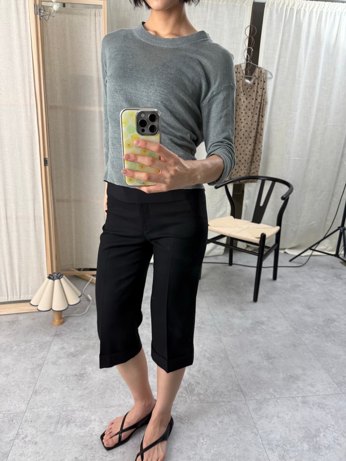 마가렛 호웰 퓨어린넨 7부 슬리브 상품이미지4