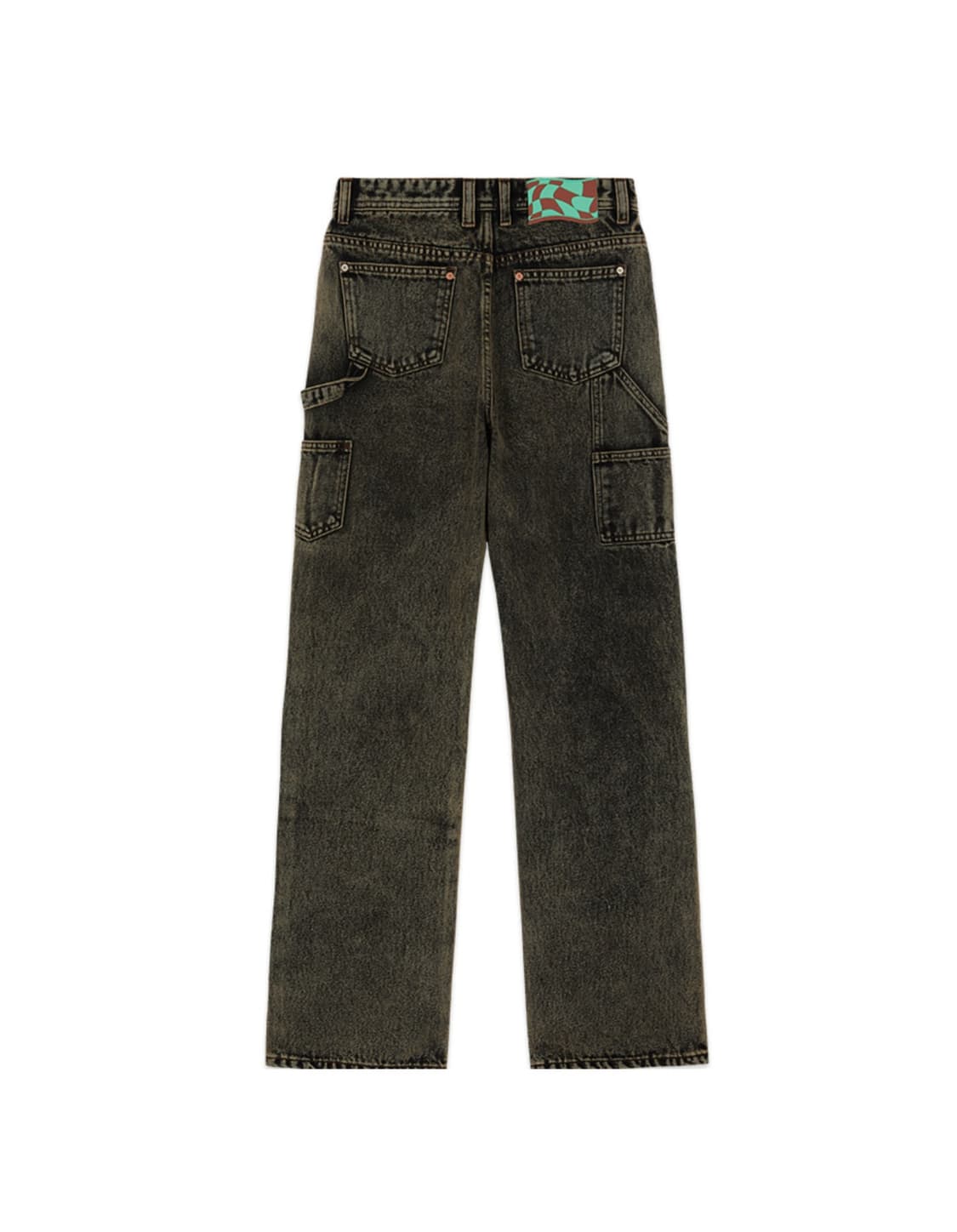 [28] 앤더슨벨 오버 다이 바우하우스 패치 데님 진 팬츠 바지 상품이미지2