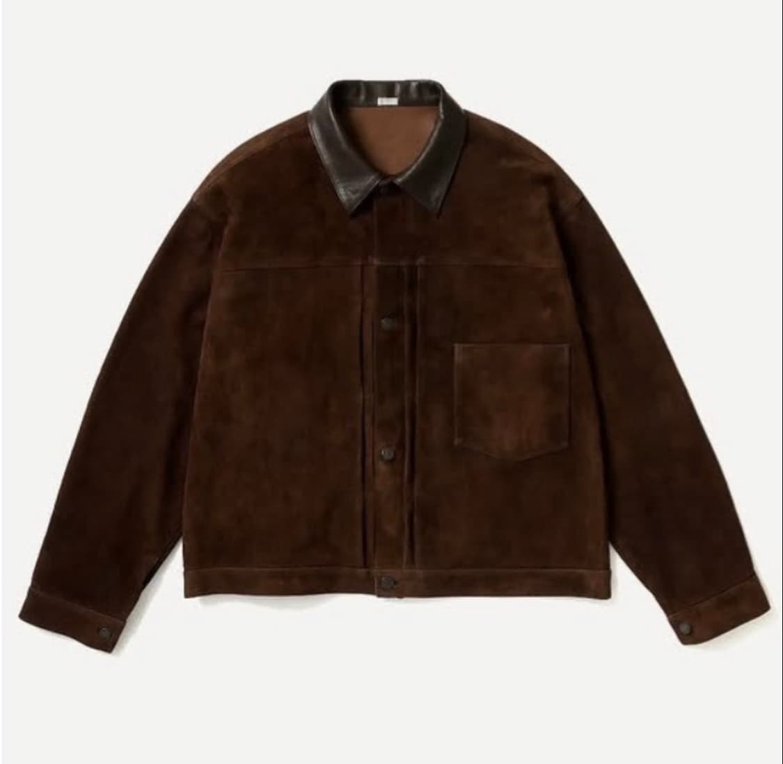 [구매] 26ss 아프레쎄 빈티지 스웨이드 레더 퍼스트 자켓 (2) 상품이미지1