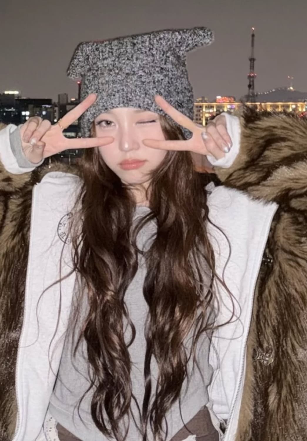 글로니 무어 리버시블 퍼 자켓 상품이미지4