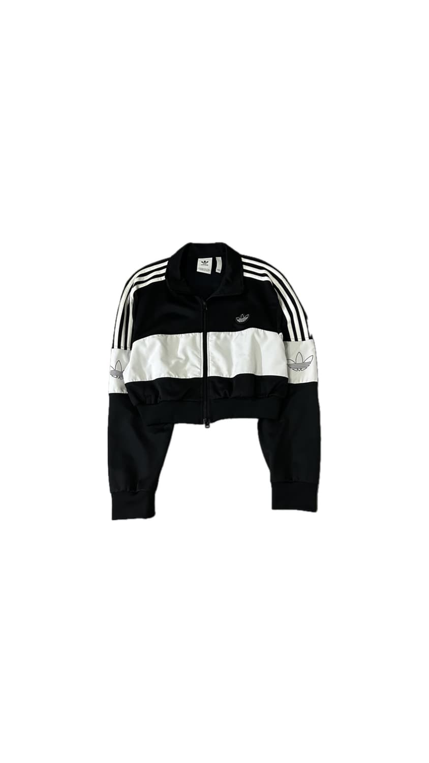 아디다스 크롭 투웨이 져지 (검흰) 상품이미지1