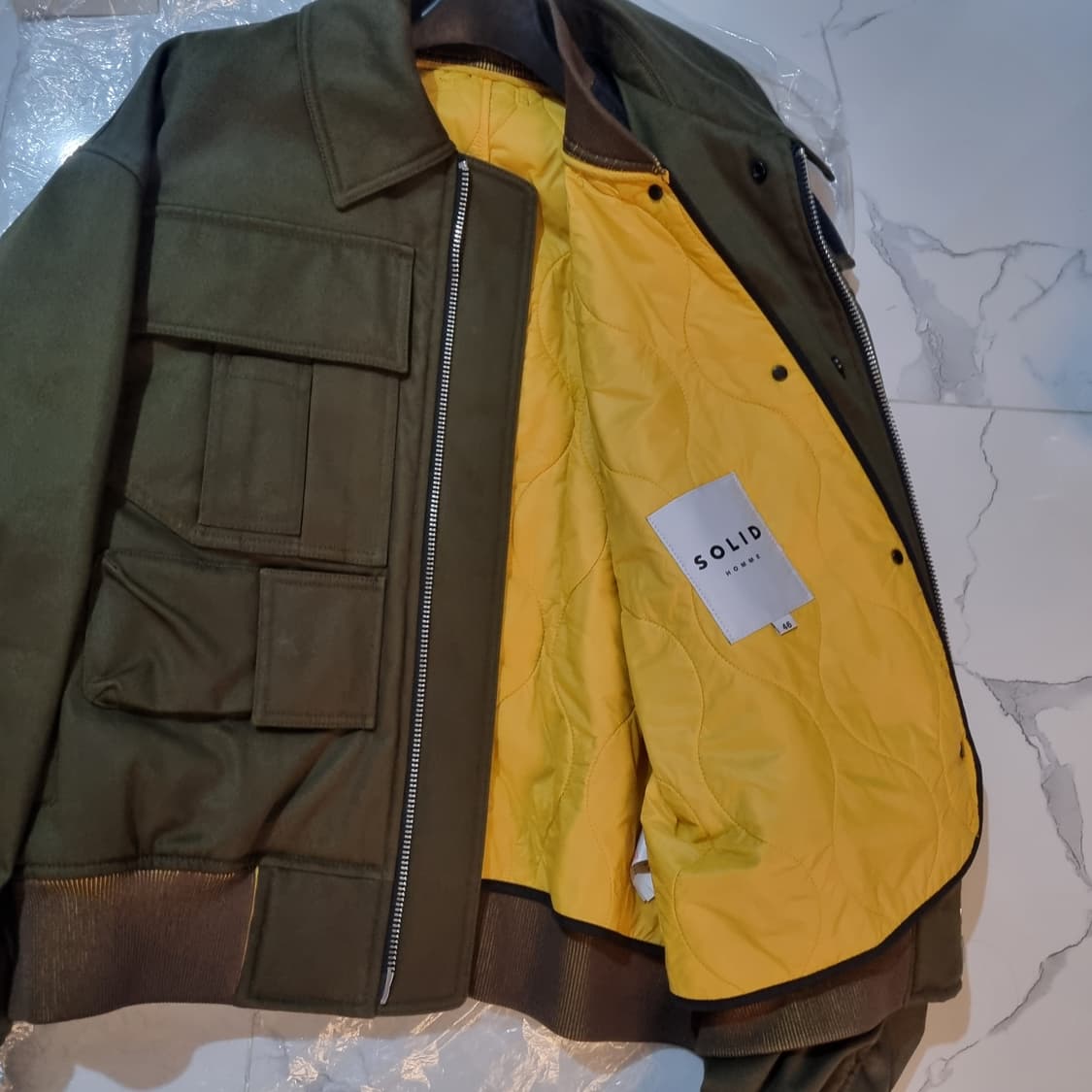 Solid Homme logo-plaque Bomber Jacket - 상품이미지4