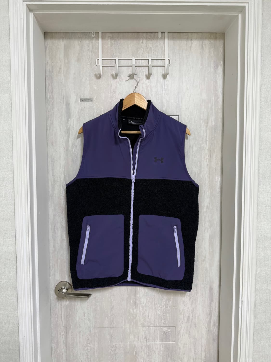 남성 XL / 언더아머 후리스 조끼 베스트 퍼플 상품이미지1