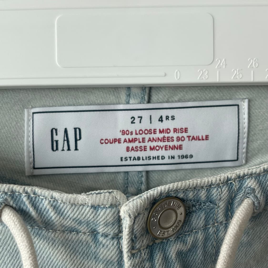 GAP 갭 청바지 27인치 스트링 배기바지 새제품 상품이미지5