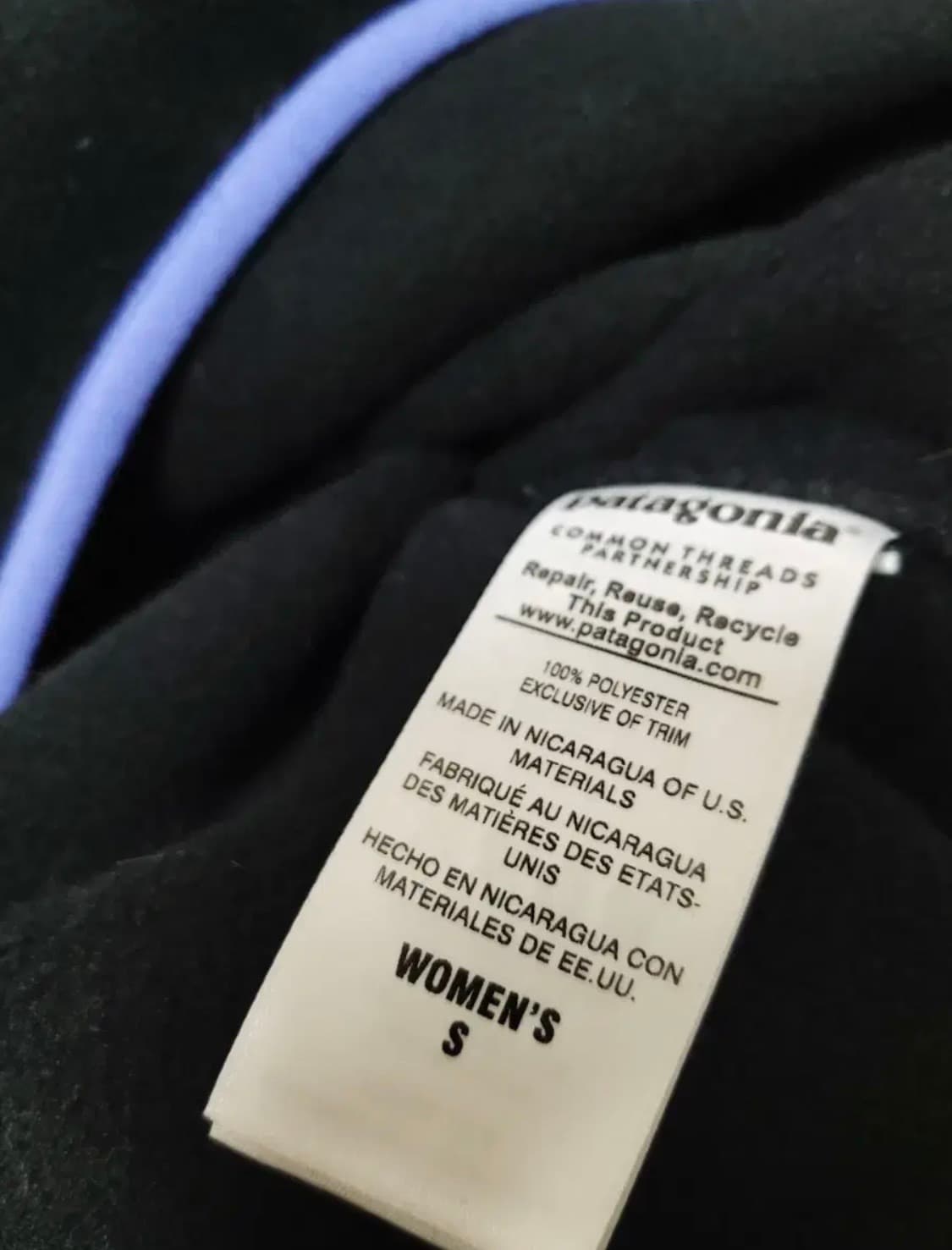 [Women's S] 파타고니아 신칠라 블랙/페리윙클 상품이미지5