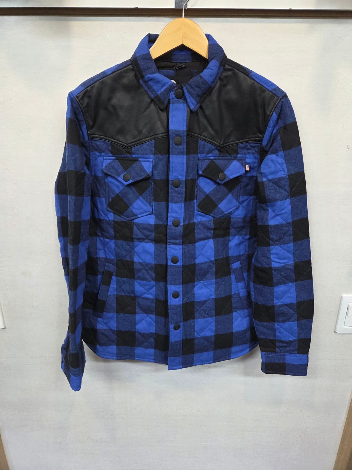 펜필드 버팔로 레드 패치워크 누빔 체크 셔츠자켓 m 상품이미지1