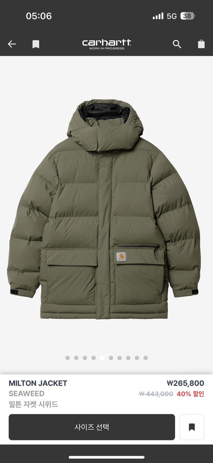 칼하트 패딩 상품이미지1