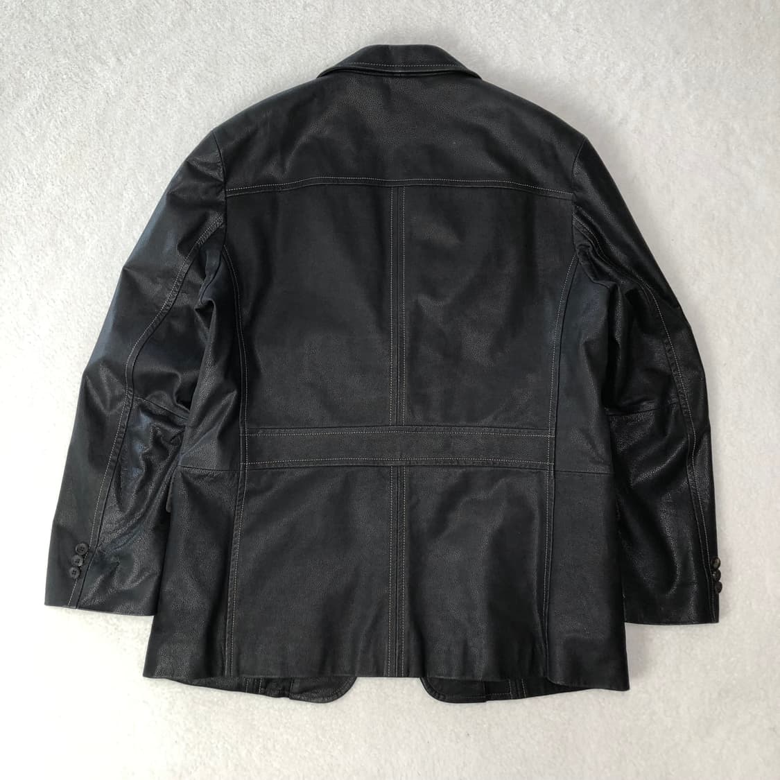 올젠 싱글 레더 블레이저 자켓  상품이미지2