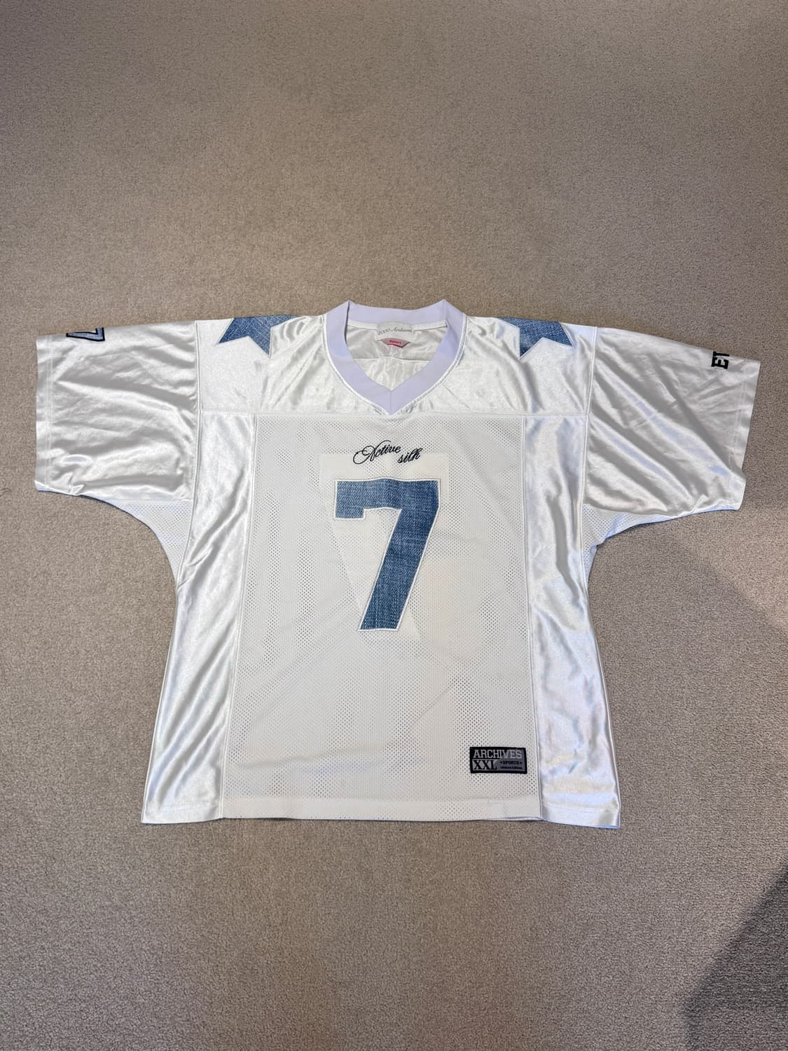 2000아카이브 풋볼 티셔츠 데님 상품이미지3