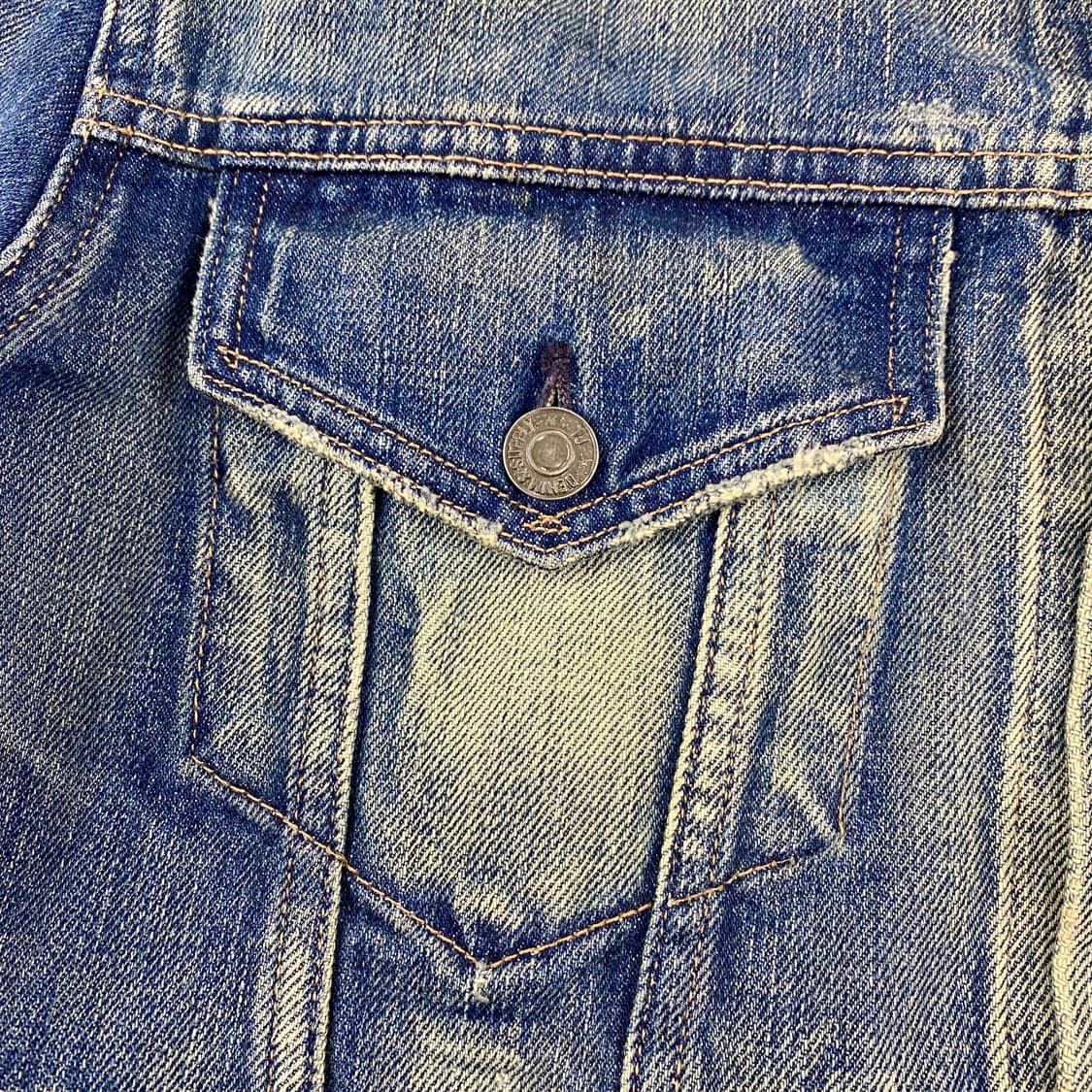 폴로 데님앤서플라이 포켓 워싱 데님 트러커 자켓 (98) 상품이미지3