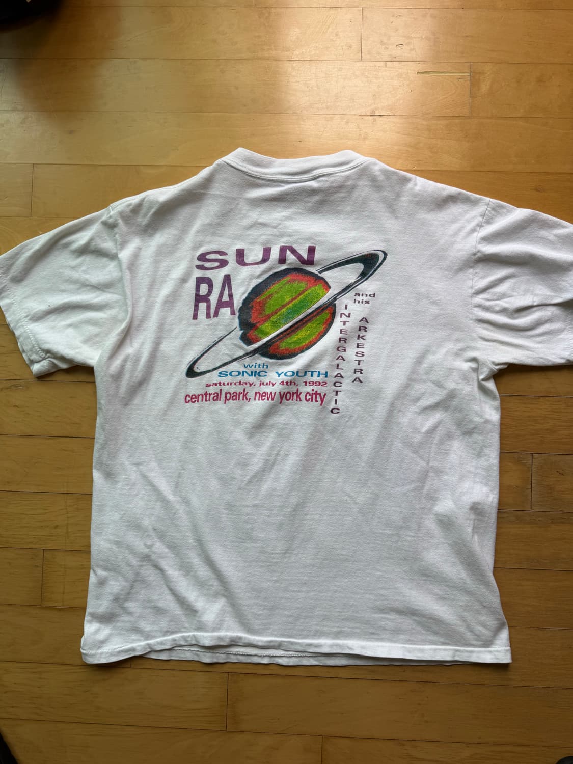 1992 소닉 유스 선 라 뉴욕 공연 bomb pop 팝시클 티셔츠 L 상품이미지9